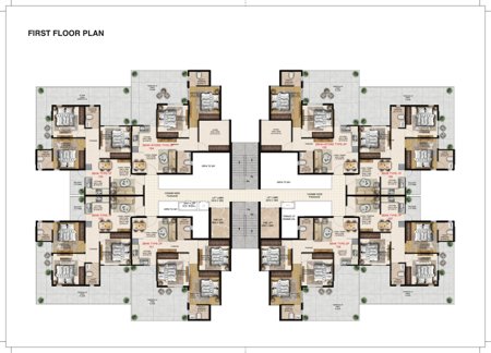 First Floor Plan - Tower 1